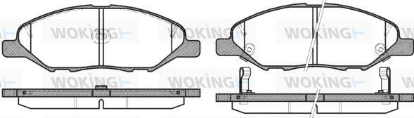 Woking P13933.02 - Bremžu uzliku kompl., Disku bremzes ps1.lv