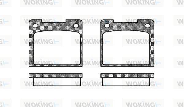 Woking P1393.20 - Bremžu uzliku kompl., Disku bremzes ps1.lv