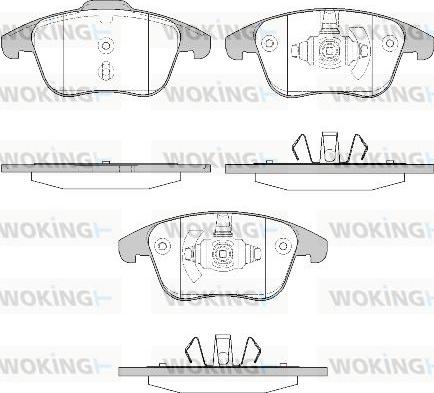 Woking P13493.50 - Bremžu uzliku kompl., Disku bremzes ps1.lv