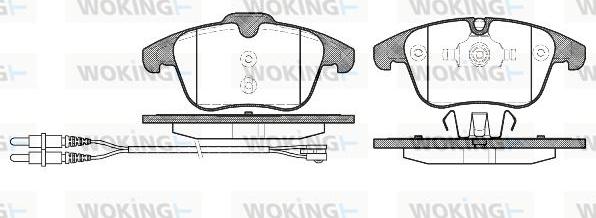 Woking P13493.01 - Bremžu uzliku kompl., Disku bremzes ps1.lv