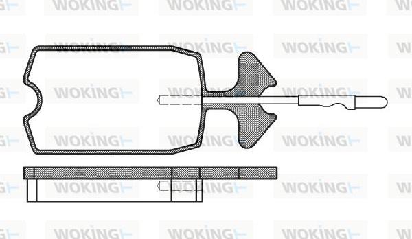 Woking P1343.04 - Bremžu uzliku kompl., Disku bremzes ps1.lv