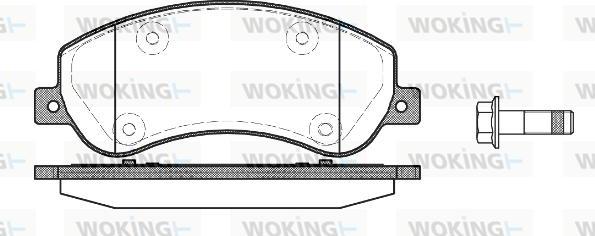 Woking P13503.00 - Bremžu uzliku kompl., Disku bremzes ps1.lv