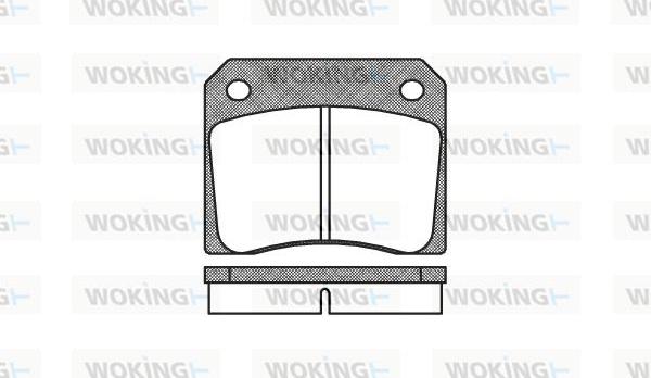 Woking P1363.00 - Bremžu uzliku kompl., Disku bremzes ps1.lv