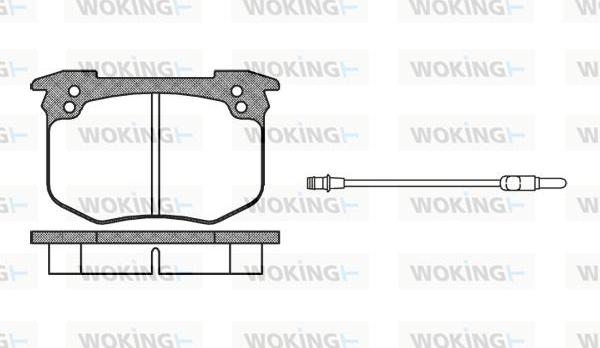 Woking P1303.02 - Bremžu uzliku kompl., Disku bremzes ps1.lv