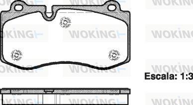 Woking P13023.00 - Bremžu uzliku kompl., Disku bremzes ps1.lv