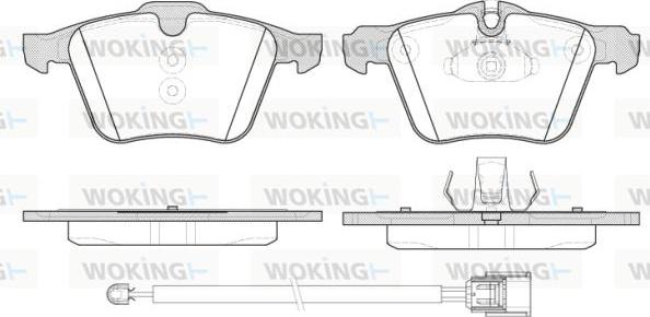 Woking P13173.02 - Bremžu uzliku kompl., Disku bremzes ps1.lv