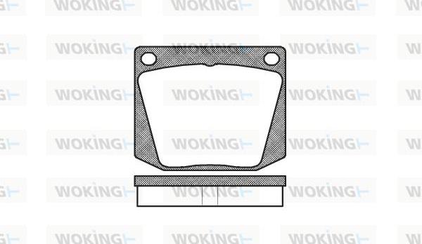 Woking P1383.00 - Bremžu uzliku kompl., Disku bremzes ps1.lv