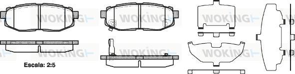 Woking P13283.01 - Bremžu uzliku kompl., Disku bremzes ps1.lv