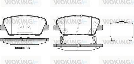 Woking P13743.02 - Bremžu uzliku kompl., Disku bremzes ps1.lv