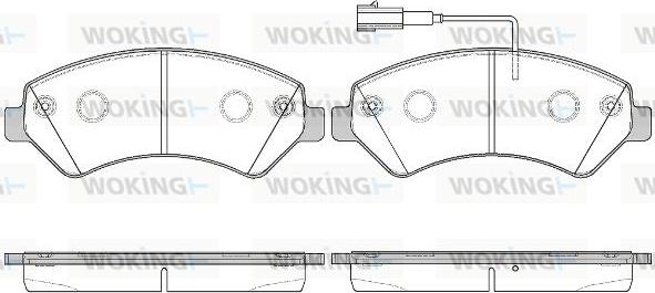 Woking P13753.22 - Bremžu uzliku kompl., Disku bremzes ps1.lv