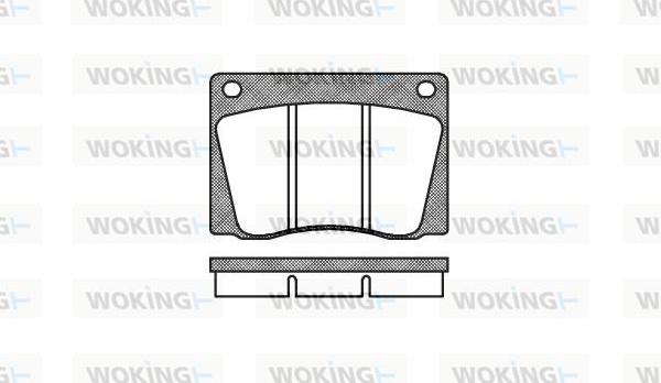 Woking P1373.00 - Bremžu uzliku kompl., Disku bremzes ps1.lv