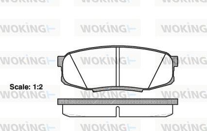 Woking P13723.00 - Bremžu uzliku kompl., Disku bremzes ps1.lv