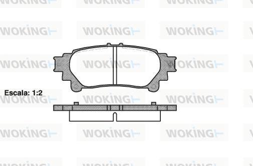 Woking P12953.00 - Bremžu uzliku kompl., Disku bremzes ps1.lv