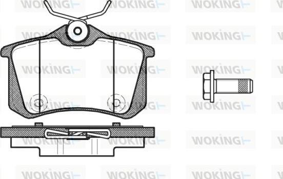 Woking P12913.10 - Bremžu uzliku kompl., Disku bremzes ps1.lv