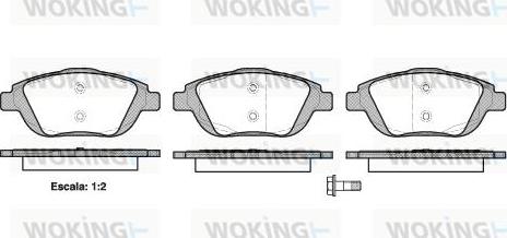 Woking P12923.00 - Bremžu uzliku kompl., Disku bremzes ps1.lv