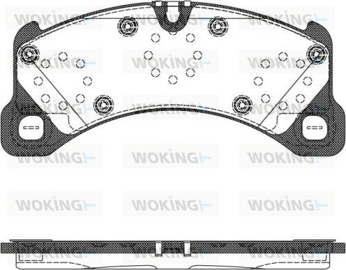 Woking P12453.50 - Bremžu uzliku kompl., Disku bremzes ps1.lv