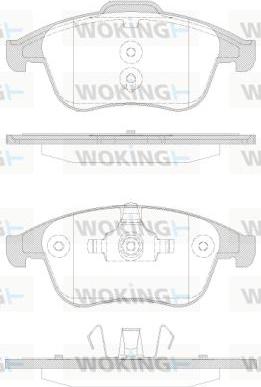 Woking P12503.30 - Bremžu uzliku kompl., Disku bremzes ps1.lv