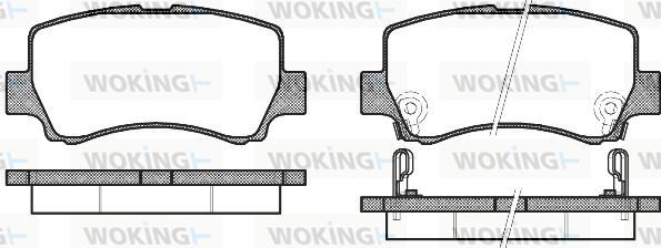 Woking P12093.02 - Bremžu uzliku kompl., Disku bremzes ps1.lv