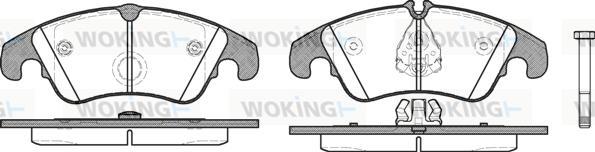 Woking P12043.10 - Bremžu uzliku kompl., Disku bremzes ps1.lv