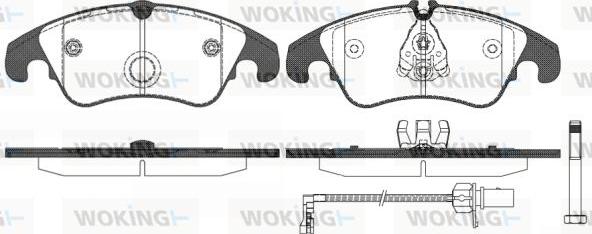 Woking P12043.31 - Bremžu uzliku kompl., Disku bremzes ps1.lv