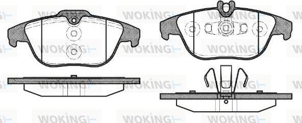 Woking P12053.20 - Bremžu uzliku kompl., Disku bremzes ps1.lv