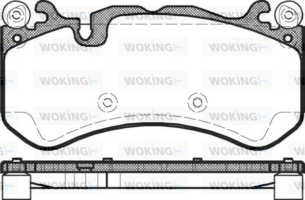 Woking P12003.00 - Bremžu uzliku kompl., Disku bremzes ps1.lv