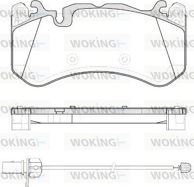 Woking P12003.30 - Bremžu uzliku kompl., Disku bremzes ps1.lv