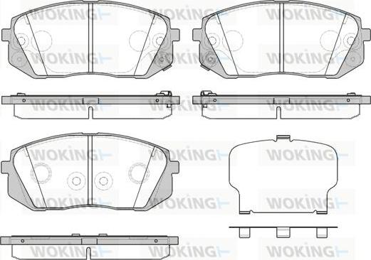 Woking P12023.52 - Bremžu uzliku kompl., Disku bremzes ps1.lv