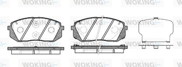 Woking P12023.22 - Bremžu uzliku kompl., Disku bremzes ps1.lv