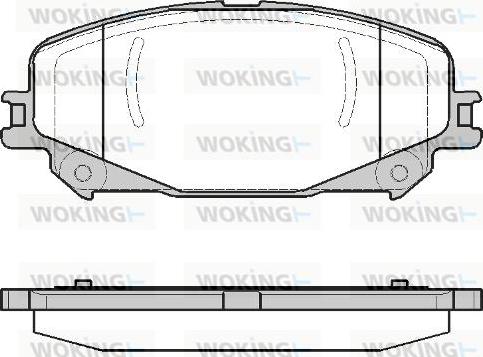 Woking P12183.30 - Bremžu uzliku kompl., Disku bremzes ps1.lv