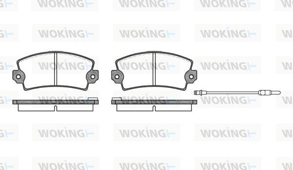 Woking P1213.96 - Bremžu uzliku kompl., Disku bremzes ps1.lv