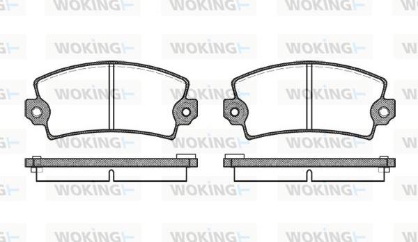 Woking P1213.06 - Bremžu uzliku kompl., Disku bremzes ps1.lv