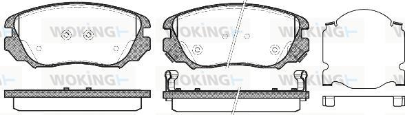 Woking P12853.02 - Bremžu uzliku kompl., Disku bremzes ps1.lv