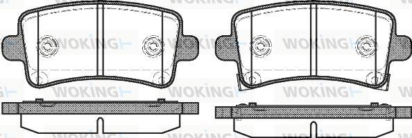 Woking P12883.04 - Bremžu uzliku kompl., Disku bremzes ps1.lv