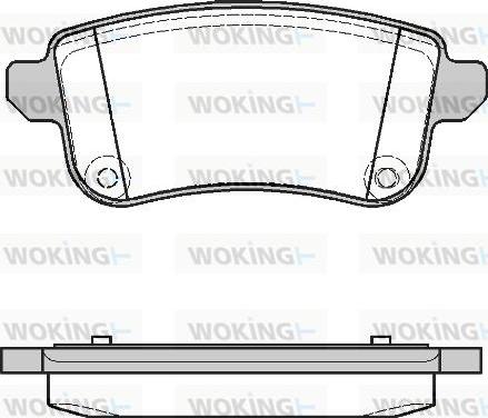 Woking P12873.10 - Bremžu uzliku kompl., Disku bremzes ps1.lv