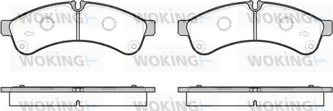 Woking P12393.00 - Bremžu uzliku kompl., Disku bremzes ps1.lv