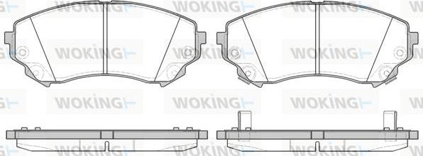 Woking P12313.04 - Bremžu uzliku kompl., Disku bremzes ps1.lv