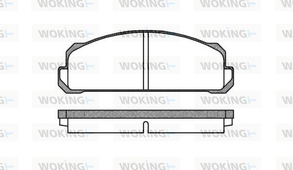 Woking P1223.40 - Bremžu uzliku kompl., Disku bremzes ps1.lv