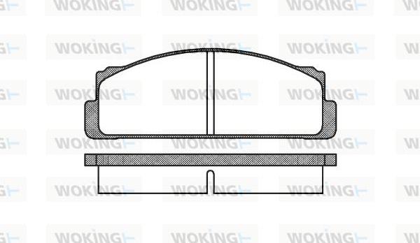 Woking P1223.00 - Bremžu uzliku kompl., Disku bremzes ps1.lv