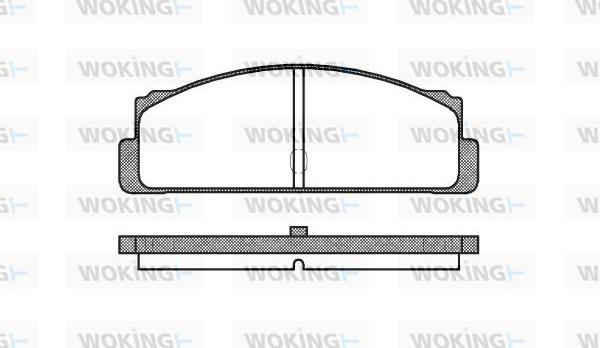 Woking P1223.10 - Bremžu uzliku kompl., Disku bremzes ps1.lv