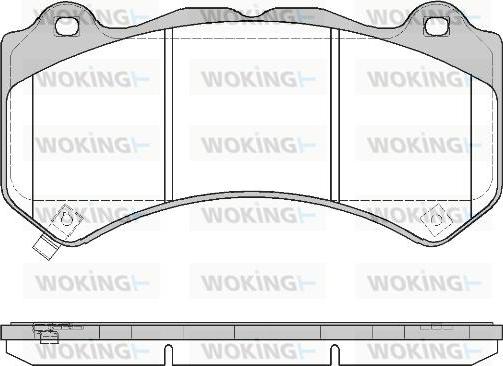 Woking P12763.04 - Bremžu uzliku kompl., Disku bremzes ps1.lv