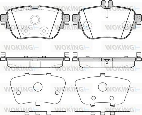 Woking P17993.00 - Bremžu uzliku kompl., Disku bremzes ps1.lv