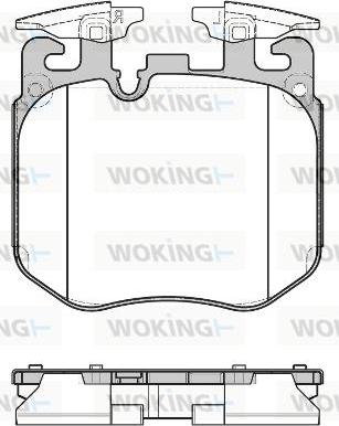 Woking P17903.00 - Bremžu uzliku kompl., Disku bremzes ps1.lv