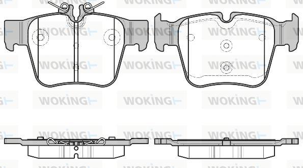 Woking P17973.00 - Bremžu uzliku kompl., Disku bremzes ps1.lv