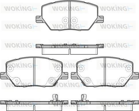 Woking P17403.02 - Bremžu uzliku kompl., Disku bremzes ps1.lv