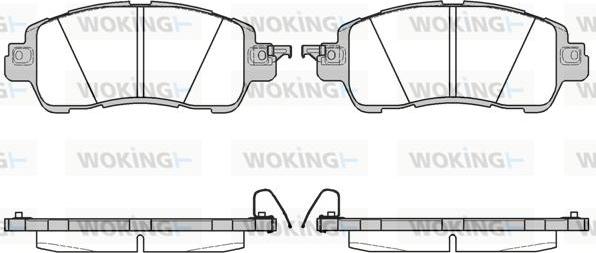 Woking P17563.04 - Bremžu uzliku kompl., Disku bremzes ps1.lv