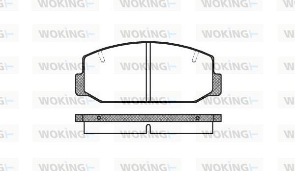 Woking P1753.40 - Bremžu uzliku kompl., Disku bremzes ps1.lv