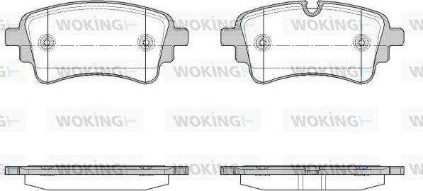 Woking P17693.10 - Bremžu uzliku kompl., Disku bremzes ps1.lv