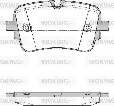 Woking P17683.10 - Bremžu uzliku kompl., Disku bremzes ps1.lv