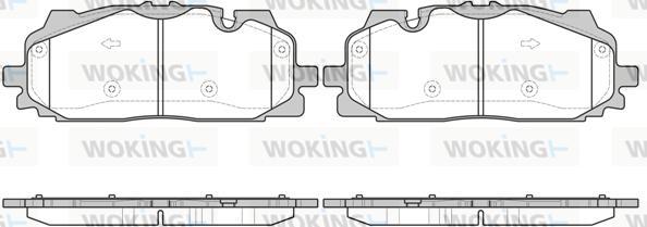 Woking P17673.00 - Bremžu uzliku kompl., Disku bremzes ps1.lv